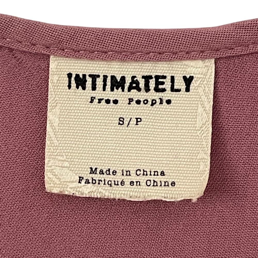 Free People Intimately Tattered Up Slip Dress - Mauve - Size S - Picture 5 of 7